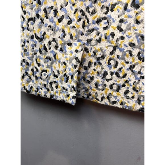 Maeve Anthropologie Leopard Jacquard Skirt Womens Small Lined Pencil Straight - Picture 7 of 9